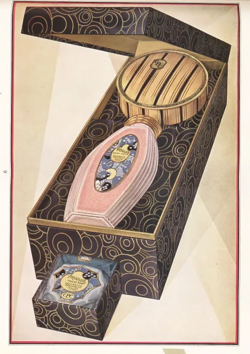 Framed Print : Gift box of Vernafleur brand cosmetics from CPC, 1927 Framed Print : Gift box of Vernafleur brand cosmetics from CPC, 1927