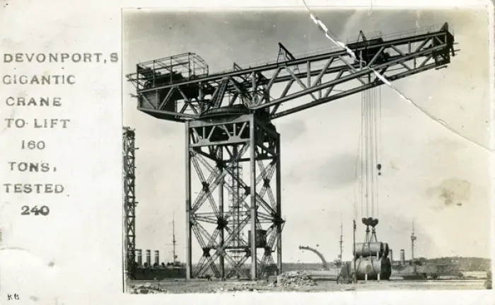 Framed Print : Gigantic Crane, Devonport, Devon Framed Print : Gigantic Crane, Devonport, Devon