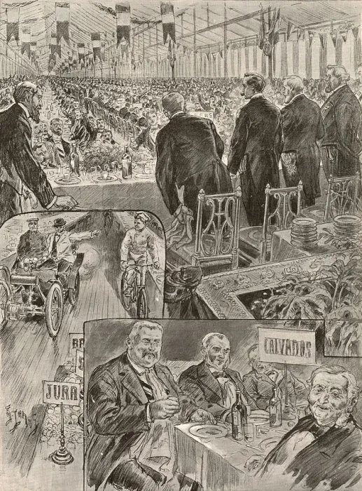 Framed Print : A gigantic feast: banquet for French mayors Framed Print : A gigantic feast: banquet for French mayors