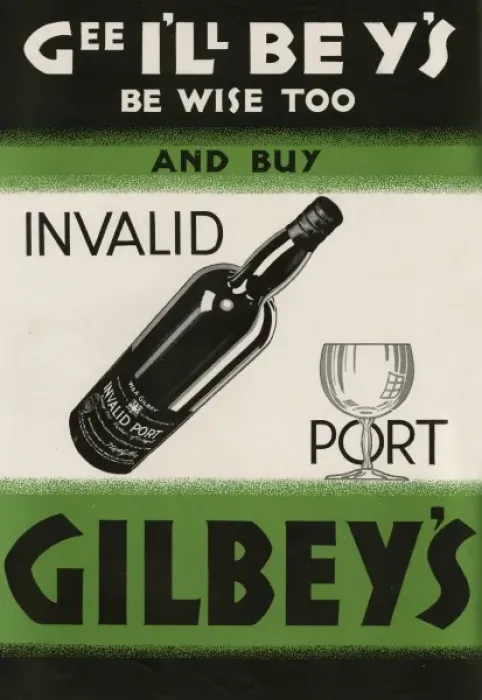 Framed Print : Gilbey Port advertisement Framed Print : Gilbey Port advertisement