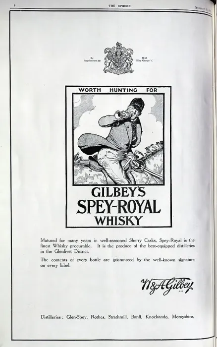 Framed Print : Gilbey's spey-royal whiskey