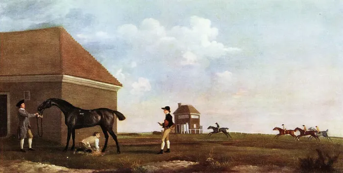 Framed Print : Gimcrack on Newmarket Heath, by George Stubbs