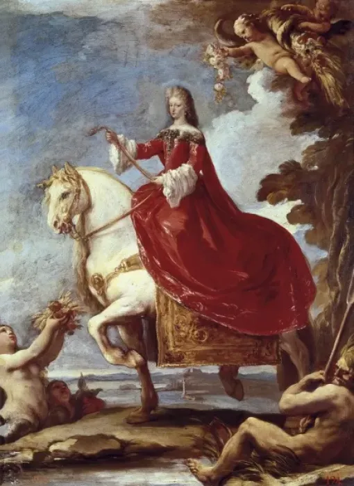 Framed Print : GIORDANO, Luca (1632-1705). Mariana of Neubourg Framed Print : GIORDANO, Luca (1632-1705). Mariana of Neubourg