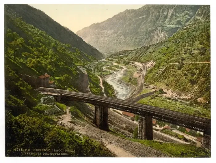 Framed Print : Giornico, St. Gotthard Railway, Switzerland Framed Print : Giornico, St. Gotthard Railway, Switzerland