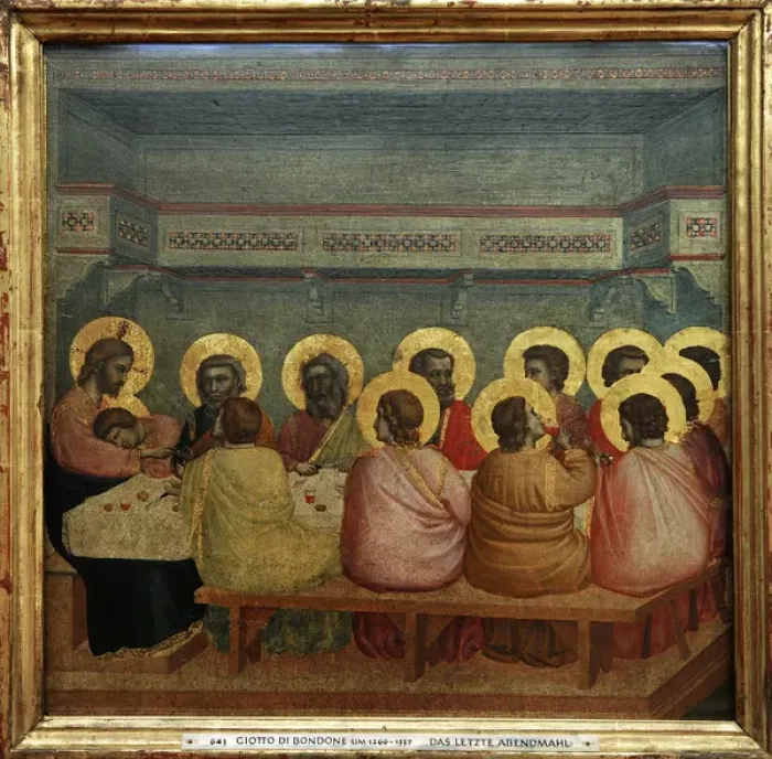 Framed Print : Giotto (1267-1337). Italian painter. Gothic. Last Supper, 13 Framed Print : Giotto (1267-1337). Italian painter. Gothic. Last Supper, 13
