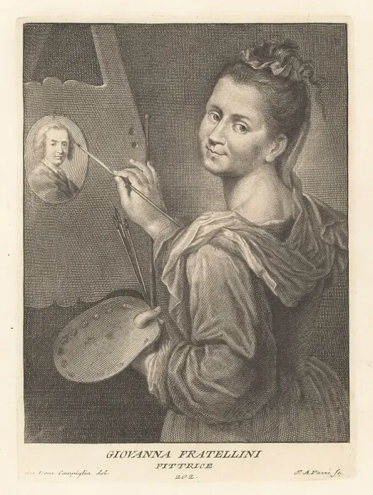 Framed Print : Giovanna Fratellini, Florentine artist and pastellist, 1666-1731 Framed Print : Giovanna Fratellini, Florentine artist and pastellist, 1666-1731
