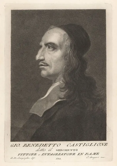Framed Print : Giovanni Benedetto Castiglione, Italian Baroque painter Framed Print : Giovanni Benedetto Castiglione, Italian Baroque painter