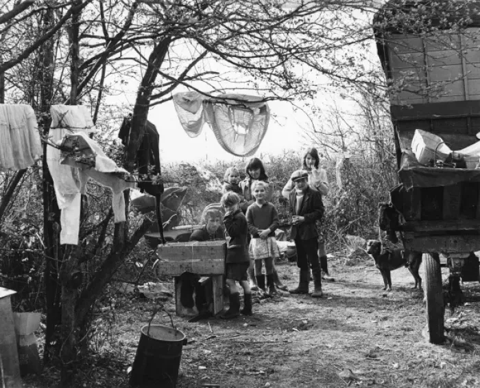 Framed Print : Gipsy Camp 1973 Framed Print : Gipsy Camp 1973