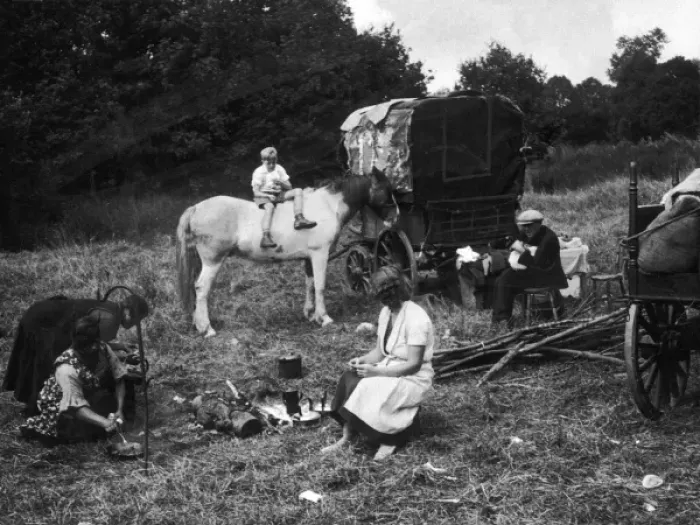 Framed Print : Gipsy Encampment 1930S Framed Print : Gipsy Encampment 1930S