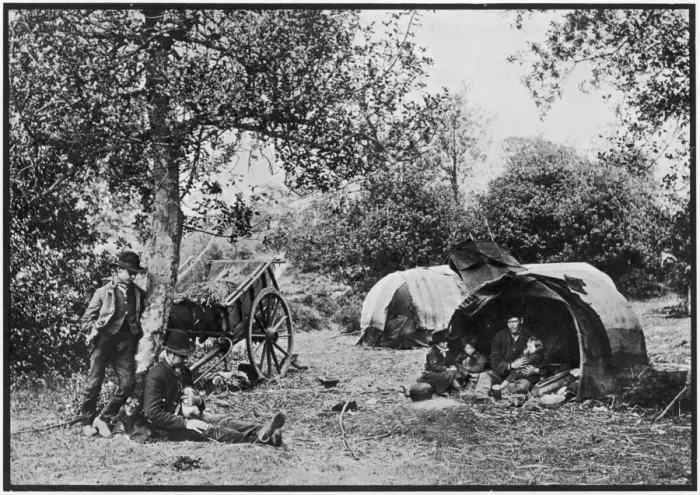 Framed Print : Gipsy encampment Framed Print : Gipsy encampment
