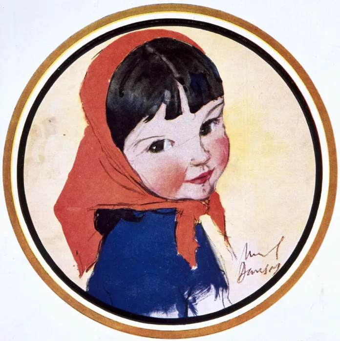 Framed Print : Gipsy-Face by Muriel Dawson Framed Print : Gipsy-Face by Muriel Dawson