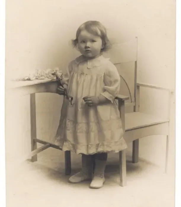 Framed Print : Girl with Arty Furniture Framed Print : Girl with Arty Furniture