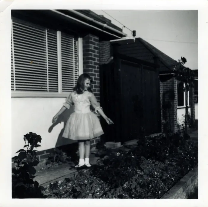 Framed Print : Girl in Best Frock, Fawley, Hampshire Framed Print : Girl in Best Frock, Fawley, Hampshire