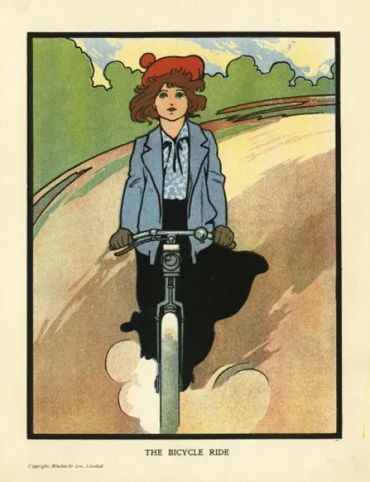 Framed Print : Girl on a Bike Framed Print : Girl on a Bike