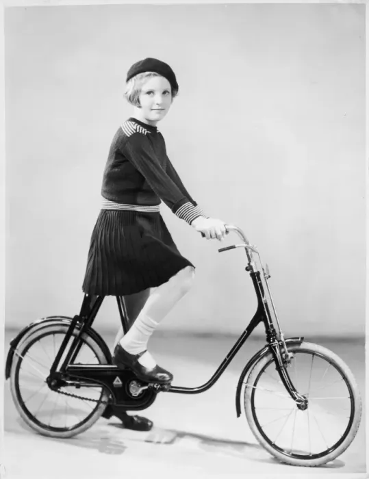 Framed Print : Girl on Bike Framed Print : Girl on Bike