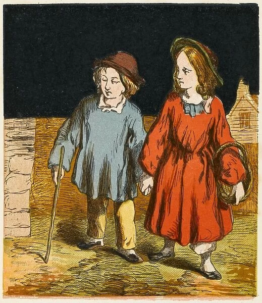 Girl & Blind Boy 1867