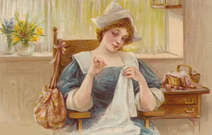 Framed Print : Girl in a bonnet Framed Print : Girl in a bonnet
