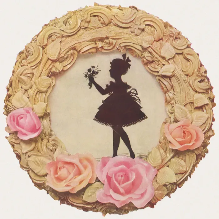 Framed Print : Girl with Bouquet Cake Date: 1935 Framed Print : Girl with Bouquet Cake Date: 1935