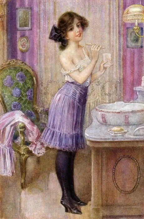Framed Print : GIRL BRUSHES TEETH Framed Print : GIRL BRUSHES TEETH