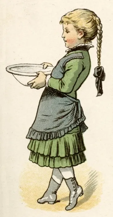 Framed Print : Girl Carries Bowl 1884 Framed Print : Girl Carries Bowl 1884