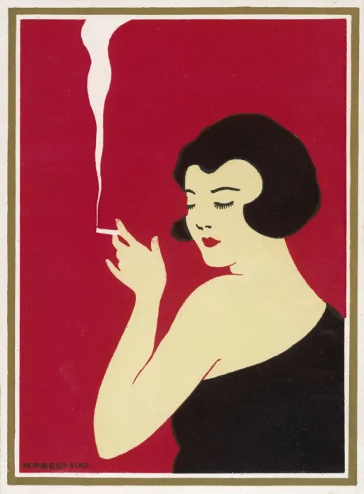 Framed Print : Girl with Cigarette 1930 Framed Print : Girl with Cigarette 1930