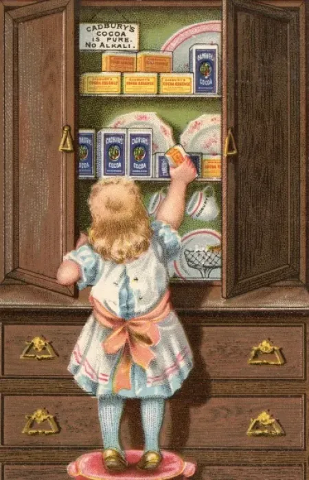 Framed Print : Girl and Cocoa Framed Print : Girl and Cocoa
