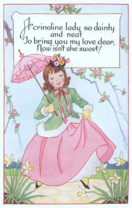 Framed Print : Girl in Crinoline dress Framed Print : Girl in Crinoline dress
