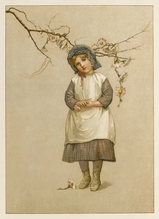 Framed Print : Girl with Daisies 1886 Framed Print : Girl with Daisies 1886