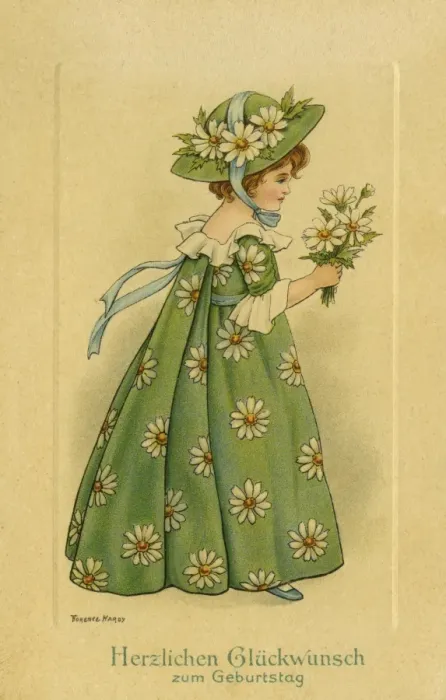 Framed Print : Girl in daisy costume Framed Print : Girl in daisy costume