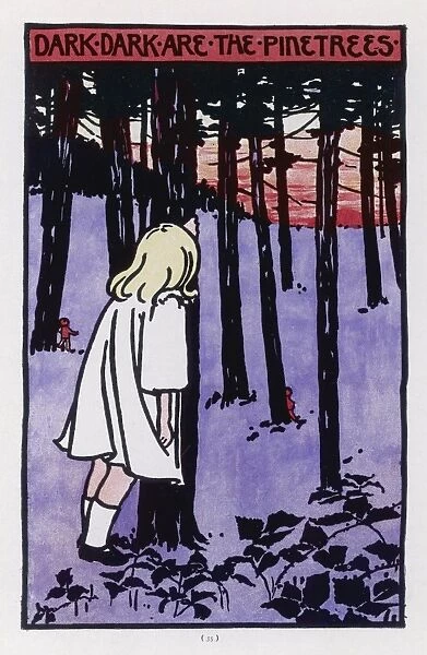 Girl in Dark Woods