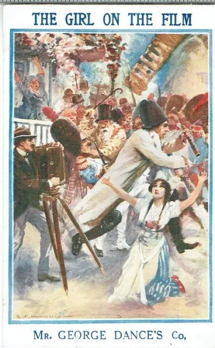 Framed Print : The Girl on the Film adapted by James Tanner Framed Print : The Girl on the Film adapted by James Tanner