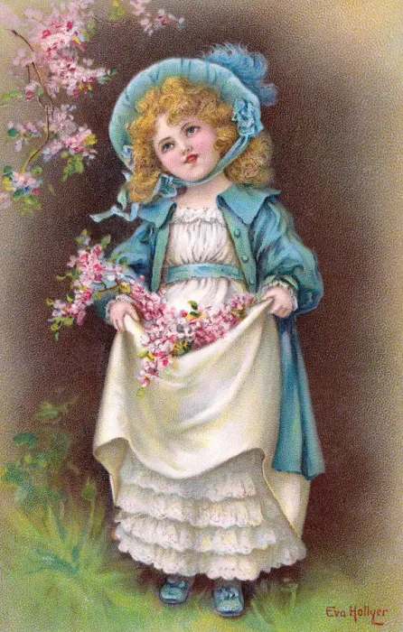 Framed Print : Girl with Flowers Framed Print : Girl with Flowers