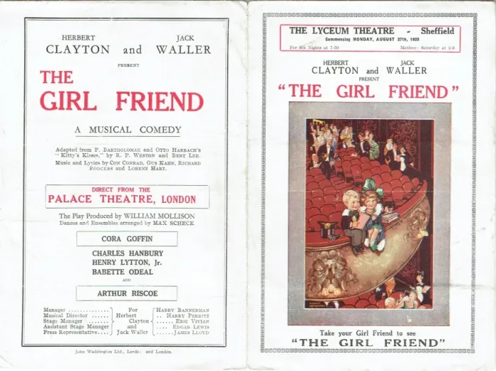 Framed Print : The Girl Friend adapted by R P Weston & B Lee Framed Print : The Girl Friend adapted by R P Weston & B Lee