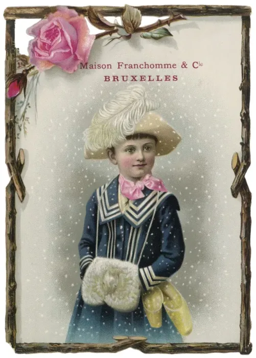 Framed Print : Girl with Galoshes C1880 Framed Print : Girl with Galoshes C1880