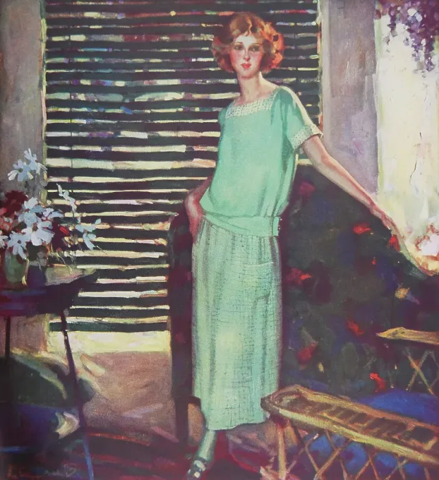 Framed Print : Girl in Green Framed Print : Girl in Green