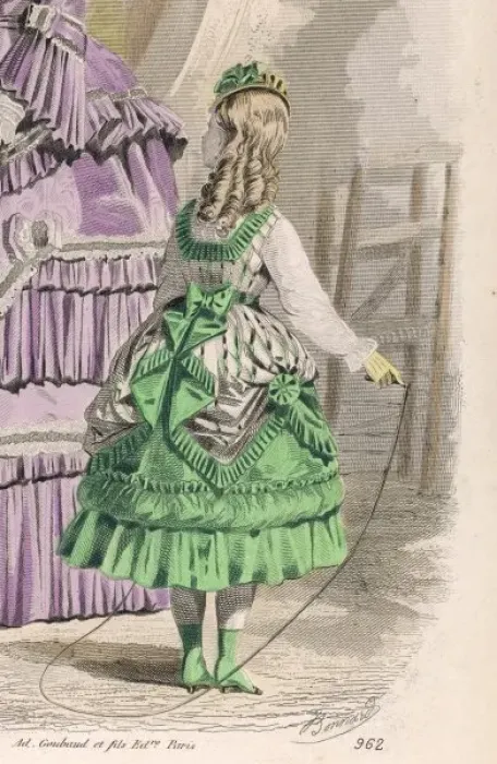 Framed Print : Girl in Green / White 1870 Framed Print : Girl in Green / White 1870