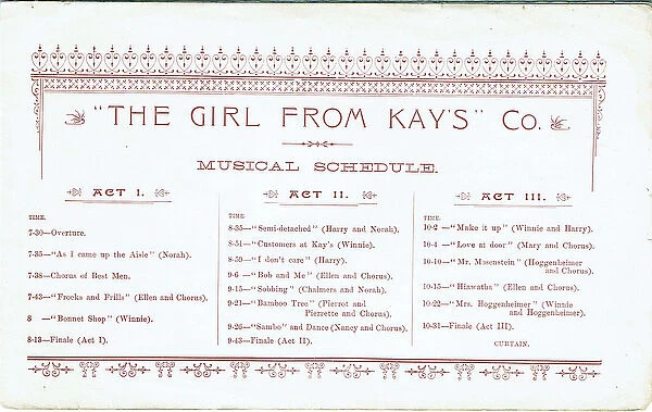 The Girl from Kays by Owen Hall