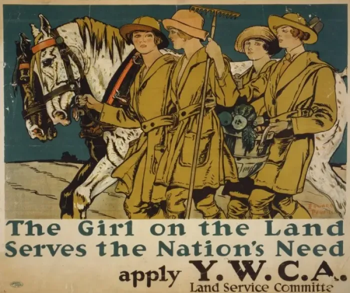 Framed Print : The girl on the land serves the nations need Apply YWCA Lan Framed Print : The girl on the land serves the nations need Apply YWCA Lan