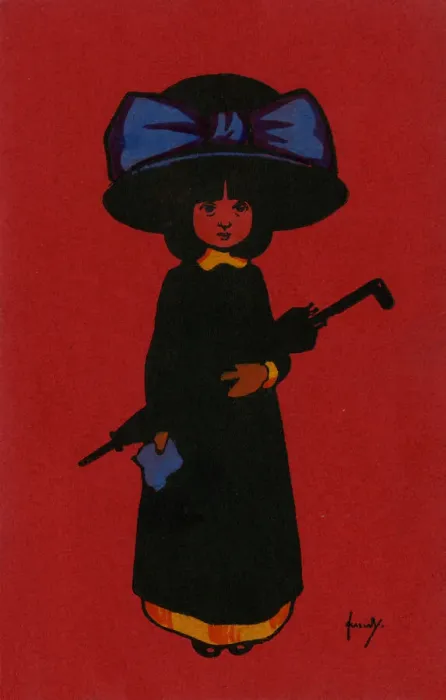 Framed Print : Girl in a large hat Framed Print : Girl in a large hat
