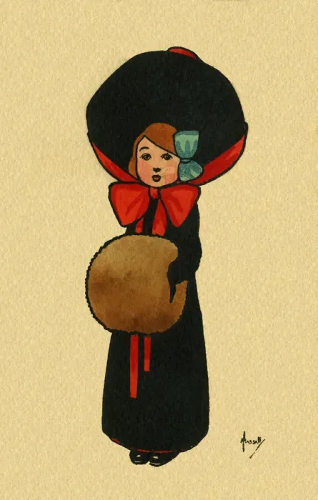 Framed Print : Girl in a large hat Framed Print : Girl in a large hat