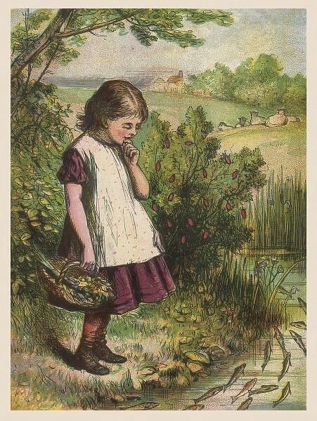 Girl Looks at Brook 1860
