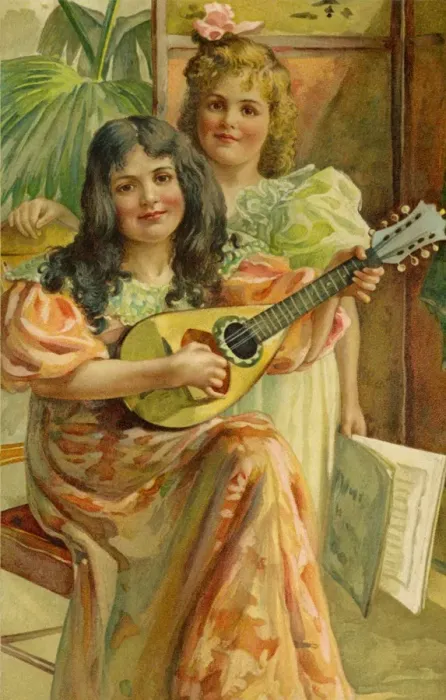 Framed Print : Girl with a mandolin Framed Print : Girl with a mandolin