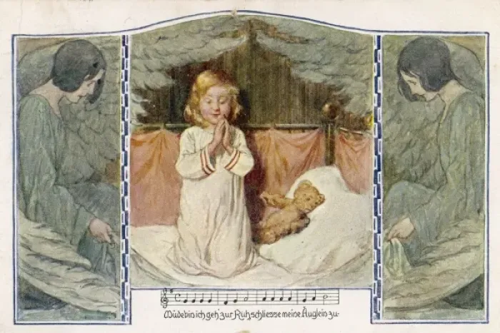 Framed Print : Girl Prays / Angels Listen Framed Print : Girl Prays / Angels Listen