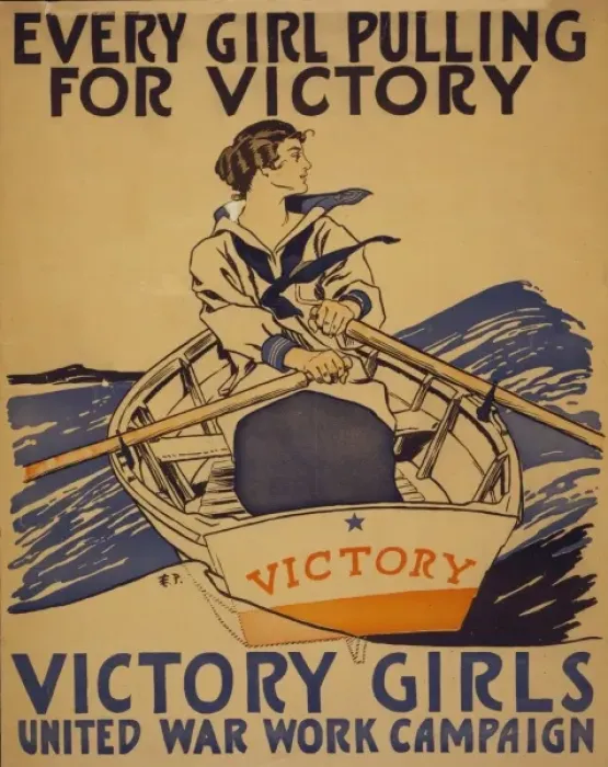 Framed Print : Every girl pulling for victory - Victory Girls United War Wo Framed Print : Every girl pulling for victory - Victory Girls United War Wo