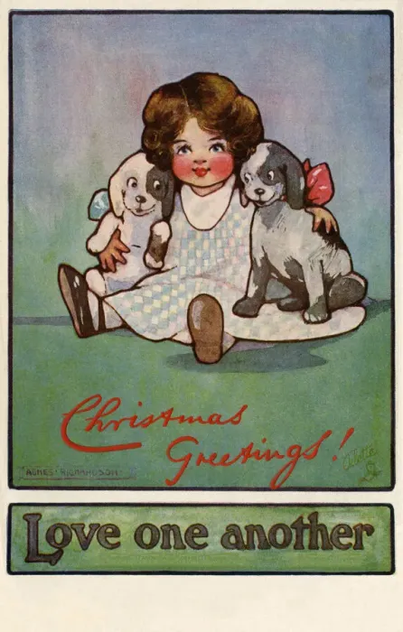 Framed Print : A girl and her puppies Framed Print : A girl and her puppies