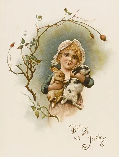 Girl with Rabbits
