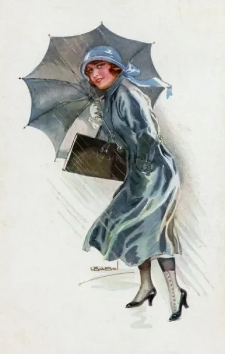 Framed Print : Girl in the Rain Framed Print : Girl in the Rain