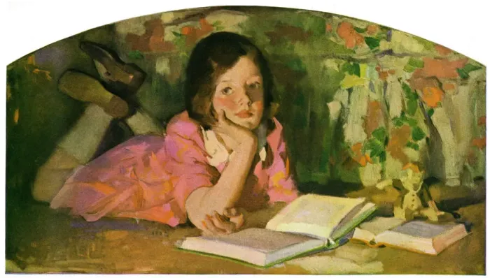 Framed Print : Girl reading a book Framed Print : Girl reading a book