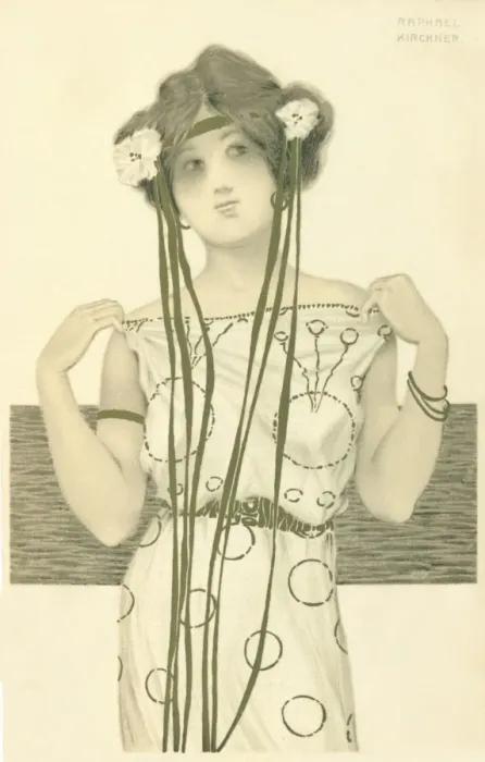 Framed Print : Girl with ribbons in her hair Framed Print : Girl with ribbons in her hair