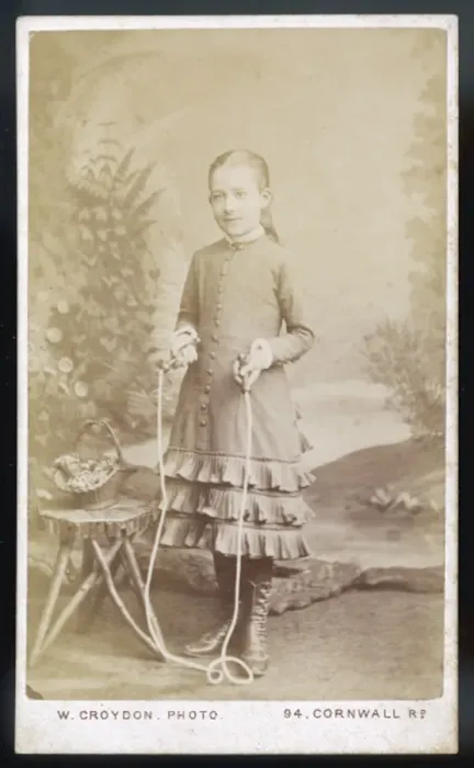 Framed Print : Girl with Skipping Rope Framed Print : Girl with Skipping Rope